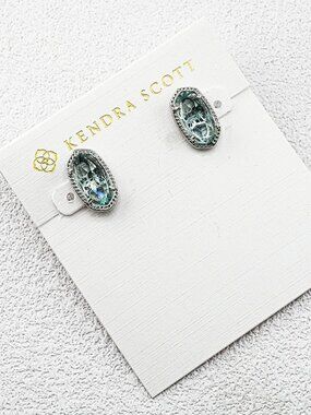 Kendra Scott Light Blue Glass Stud Earrings
